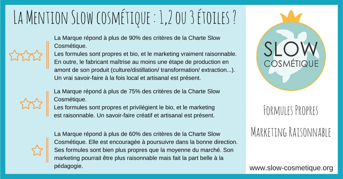slow 2 etoiles Cosmetique Symphytum est membre 2 étoiles de Slow Cosmétique