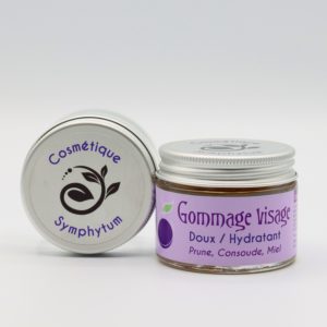 Gommage visage Doux et hydratant | Prune, consoude, miel